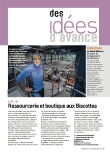 Des idées d'avance - Ressourcerie et boutique aux Biscottes (Article publié dans le journal Métropole mai-juin-juillet 2013)